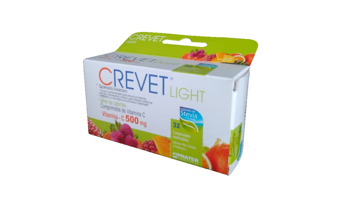 CREVET LIGTH 500 MG X 32 COMP (AC ASCORBICO)